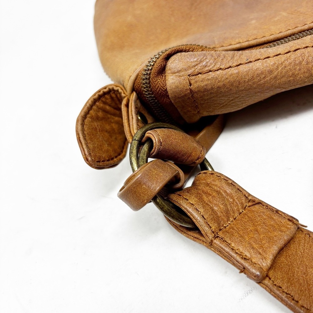Lucky Brand Brown Leather Hobo Shoulder Bag Purse Women Adjustable Strap - Picture 7 of 12